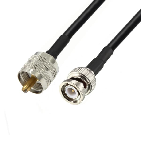 Antennekabel BNC-stik / UHF-stik H155 15m