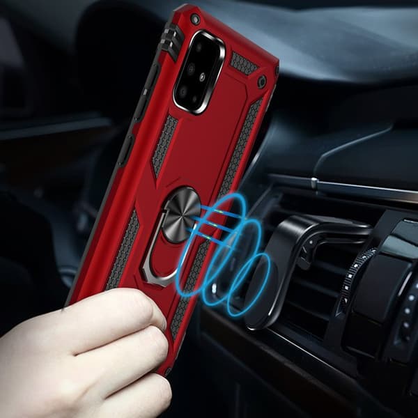 Pansarskal för Samsung Galaxy A51, Nox Case Ring, röd