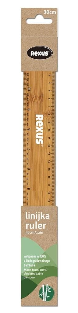 Puinen viivoitin 30 cm