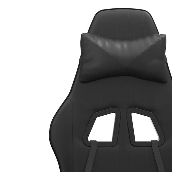 vidaXL drejelig gamingstol, sort, kunstlæder