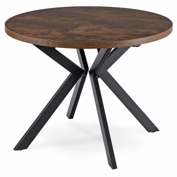 Runt utdragbart bord LUKAS 100-250 cm rustik ek modern loft