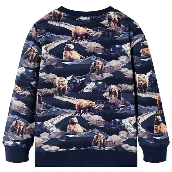 Børnesweatshirt, marineblå, 140