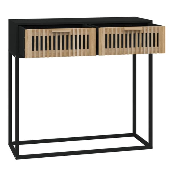 vidaXL konsolbord, sort, 80x30x75 cm