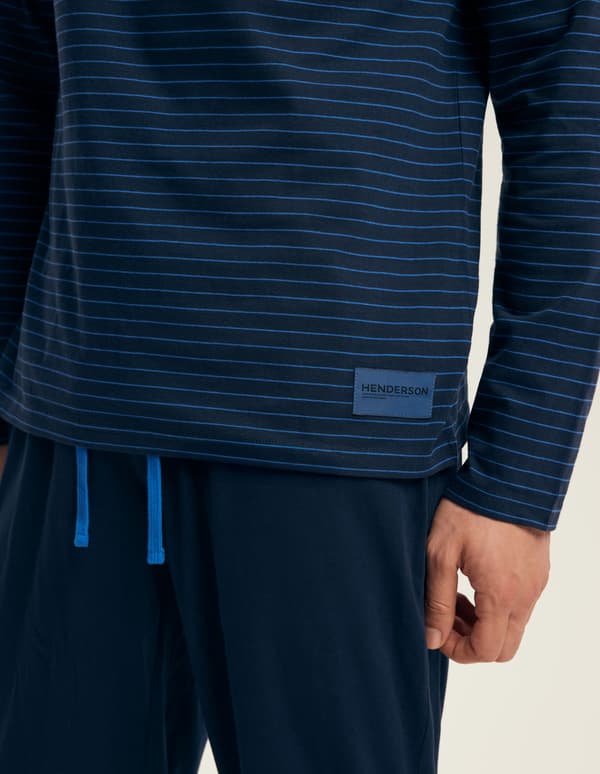 Nya Henderson herrpyjamas | Marinblå 2XL