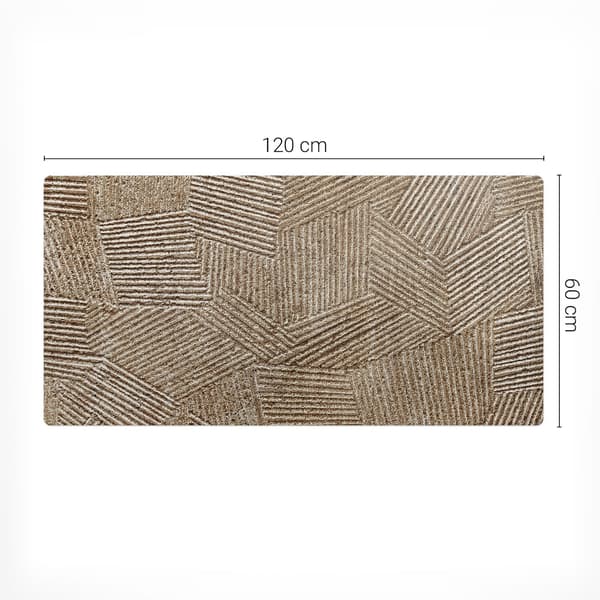 Antiglid skrivebordsmåtte med geometrisk linjemønster 120x60 cm