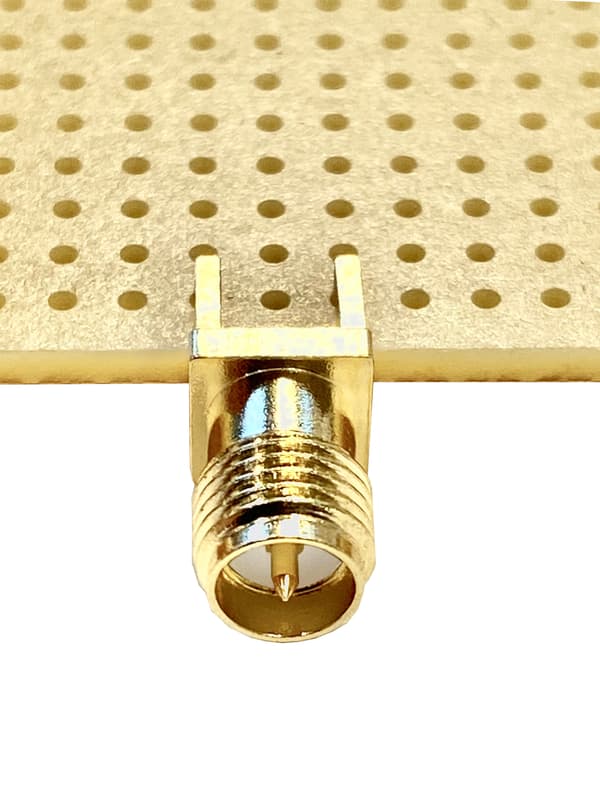SMA-RP-fatning lige til printkortkant 1,6 mm