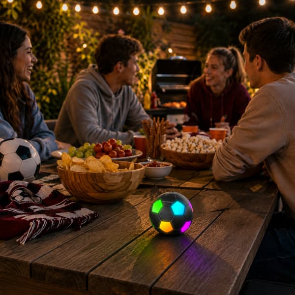 MusicMate MM-SB40-B FootballWave LED Bluetooth-högtalare
