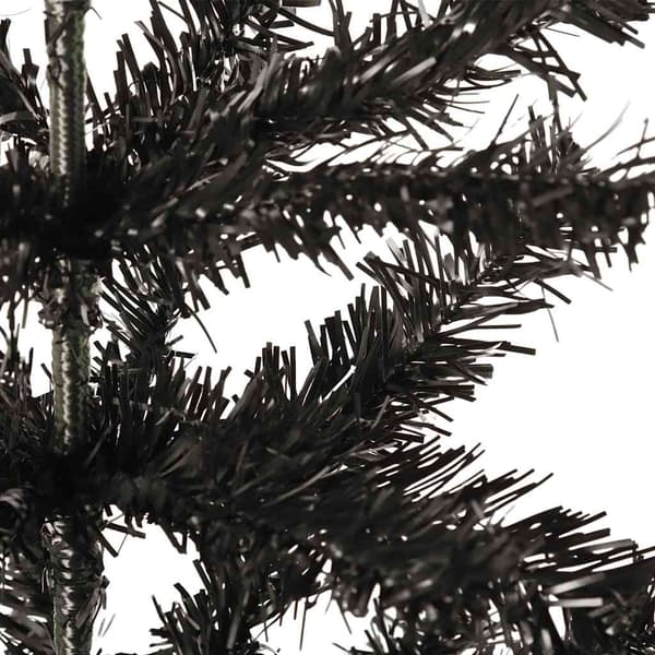 vidaXL slankt juletræ, sort, 150 cm