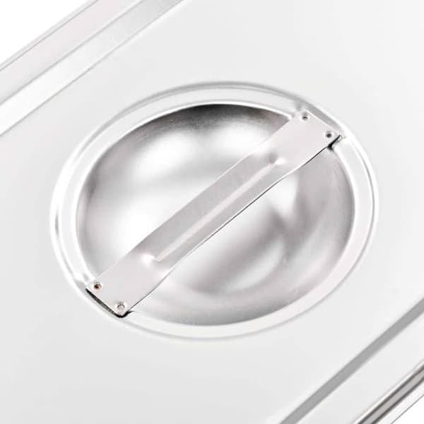 1/3 stållock för bain-marie, set om 2