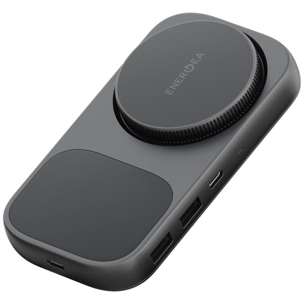 Energea WiDock Plus 7-i-1 USB-C 3.1 Dockingstation med Qi2 Grafit