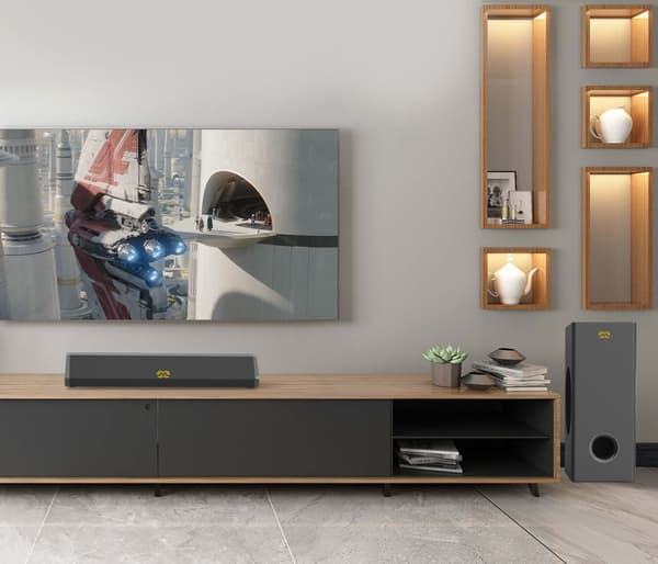 MOZOS GS-BAR 2.1 soundbar kotiteatteri televisioon