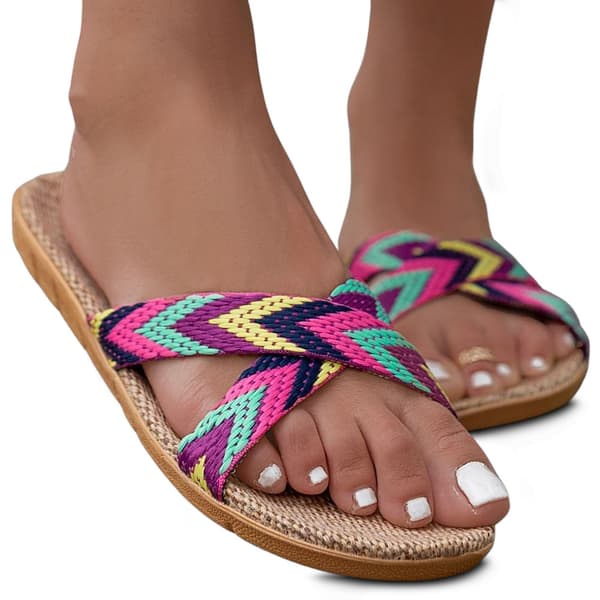 Lätta stråflip-flops lila 44/45