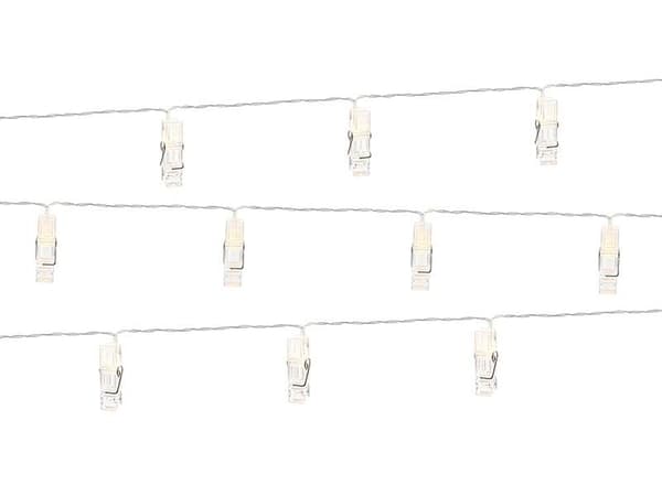 LED-klipsilamput, värittömät, 1,4 m