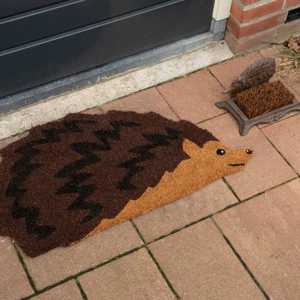 Dørmåtte af kokosfiber, pindsvin