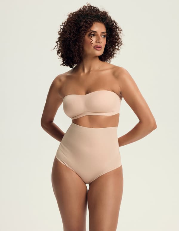 Glatte Esotiq maxitrusser | beige M
