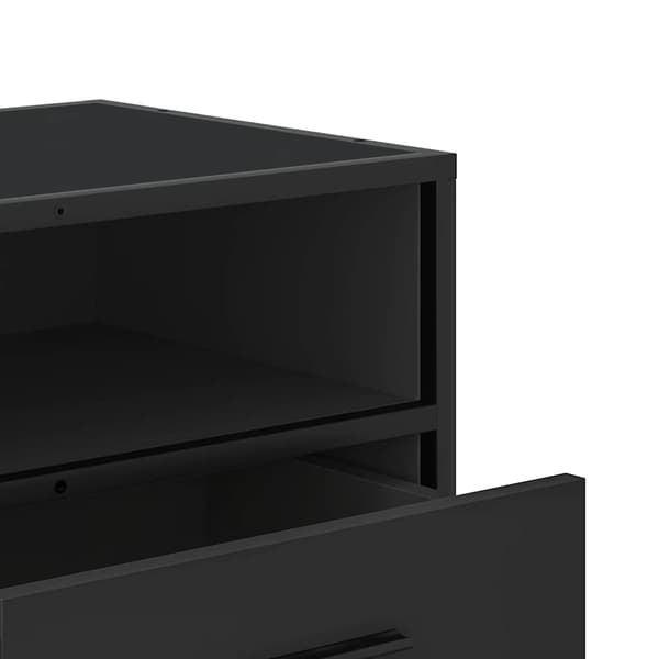 vidaXL TV-bord, sort, 80x34,5x40 cm