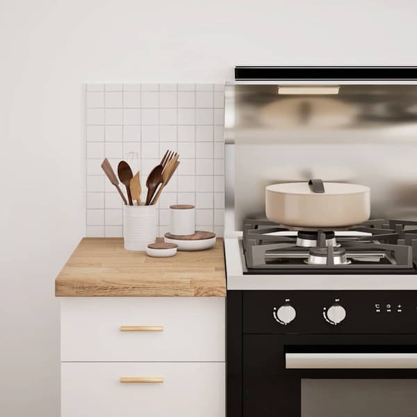 vidaXL køkkenbordplade, 40x63,5x4 cm, rektangulær, massivt egetræ