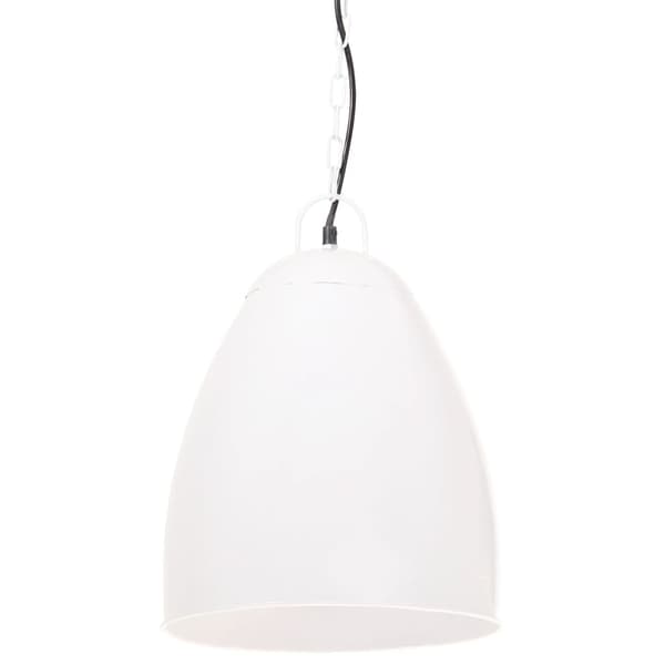 vidaXL industriel pendellampe, 25 W, hvid, rund, 32 cm, E27