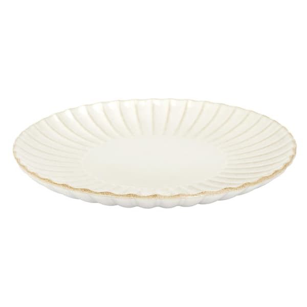 Stor Eden middagstallrik 27 cm krämfärgad