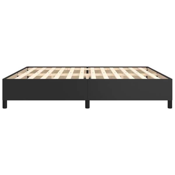vidaXL sengestel sort 200x200 cm kunstlæder