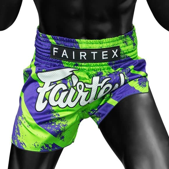 Fairtex Shorts Muay Thai BS1928 Blå/Gröna M