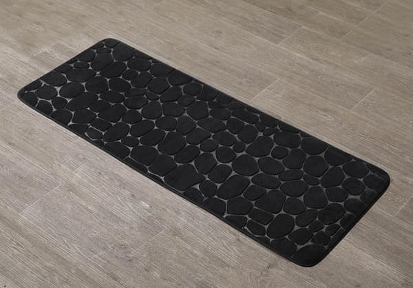 Badeværelsestæppe 45x120 Stones Black