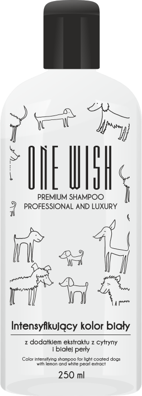 ONE wish Schampo för vit päls 250ml
