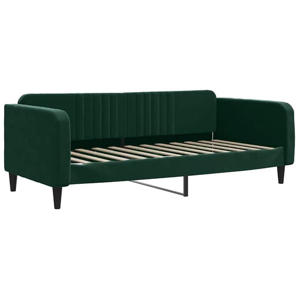 vidaXL Vuodesohva tummanvihreä 100x200 cm sametti