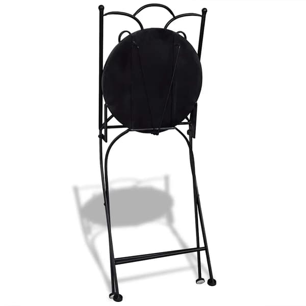 vidaXL foldbare bistrostole, sæt med 2, keramik, terrakotta