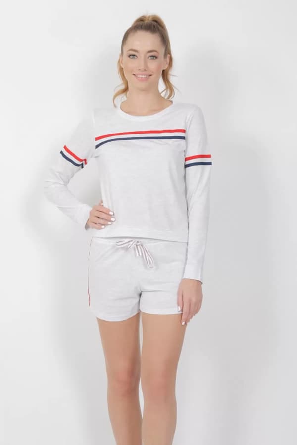 Damebomuldspyjamas, glat blonde, L Vienetta