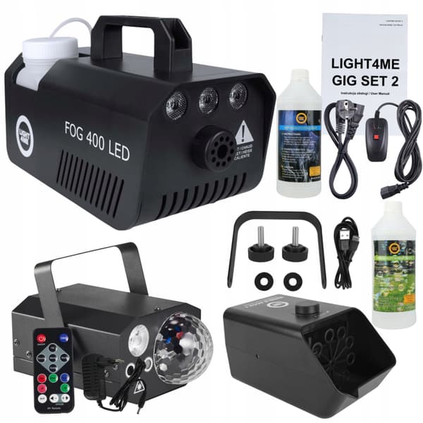 LIGHT4ME GIG SÆT 2 - 400W LED røgmaskine