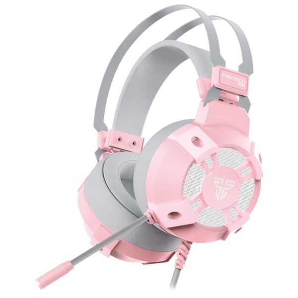HG11 gaminghørlurar med mikrofon, pink RGB til PC
