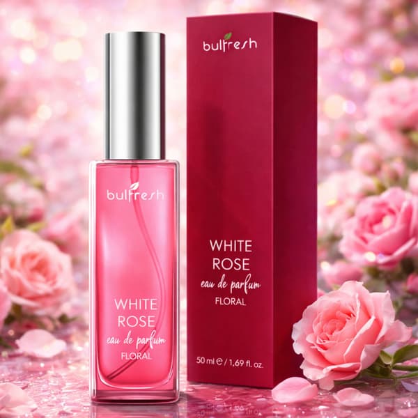 White Rose Damparfym - Frisk blomdoft med olja 50 ml