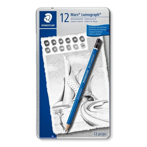 Lumograph 8B-2H penna 12 st STAEDTLER
