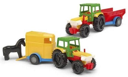 Traktor med anhænger, forskellige typer
