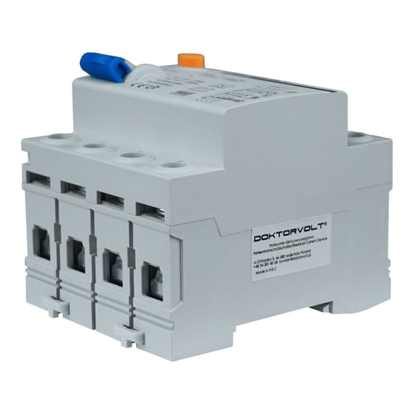 Väggbox typ B differentiell automatsäkring E-Auto 40A 30mA 4P IP20 RCD 5576