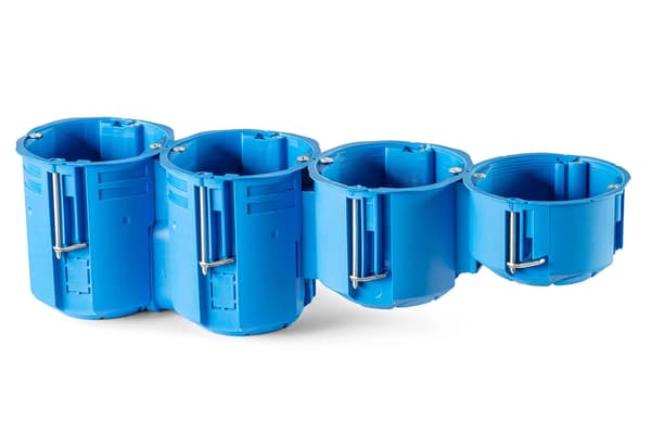Infälld elbox för regips, 60 mm djup, 1 st. Simet