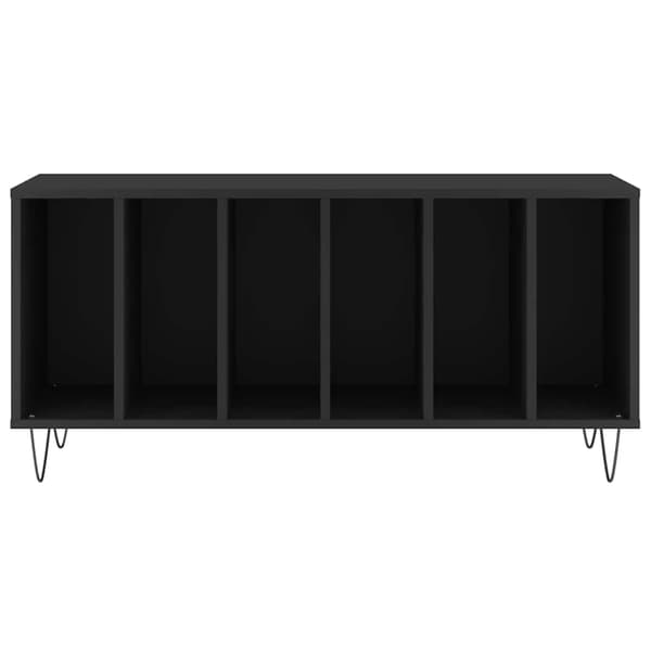 vidaXL pladeskab sort 100x38x48 cm træbaseret materiale