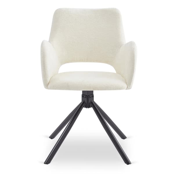 FLAV Cremefarvet Moderne Polstret Stol