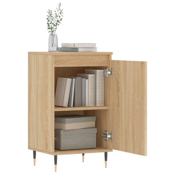 vidaXL kommode, Sonoma eg, 40x35x70 cm, træbaseret materiale