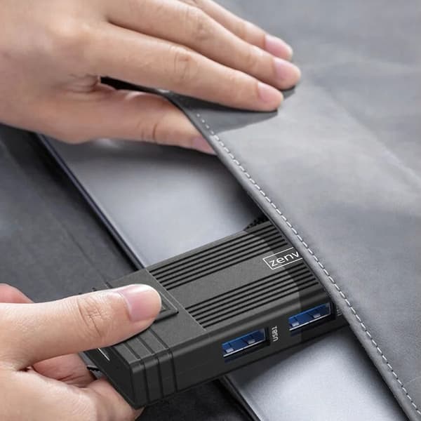 Zenwire USB-C 7-i-1 SSD-husbefæstelse M.2 NVME PCIE SATA SD-adapter