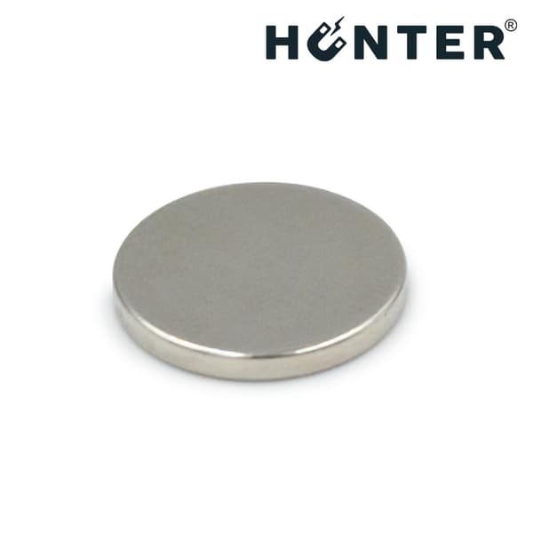 Hunter neodymmagneter cylinder 17x2 mm stærk rund skive