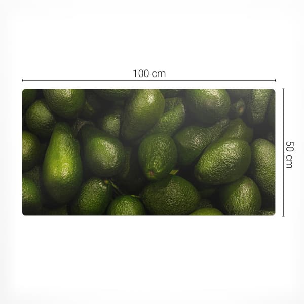 Modern halkfri matta för TV-utrustning Avokado Stack 100x50 cm