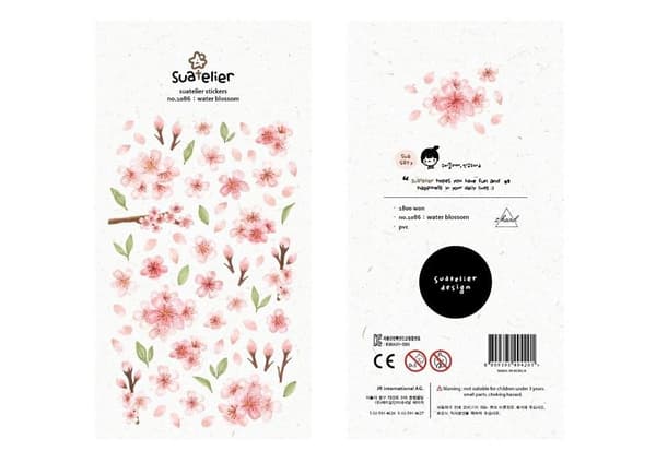 Dekorative klistermærker til kirsebærblomster