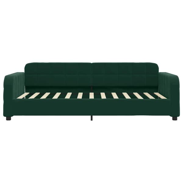 vidaXL Bäddsoffa mörkgrön 100x200 cm sammet