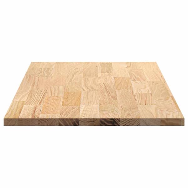 vidaXL køkkenbordplade, 120x63,5x2,7 cm, rektangulær, massivt egetræ