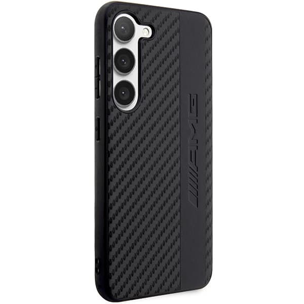 AMG Carbon Stripe&Embossed cover til Galaxy S23+, sort