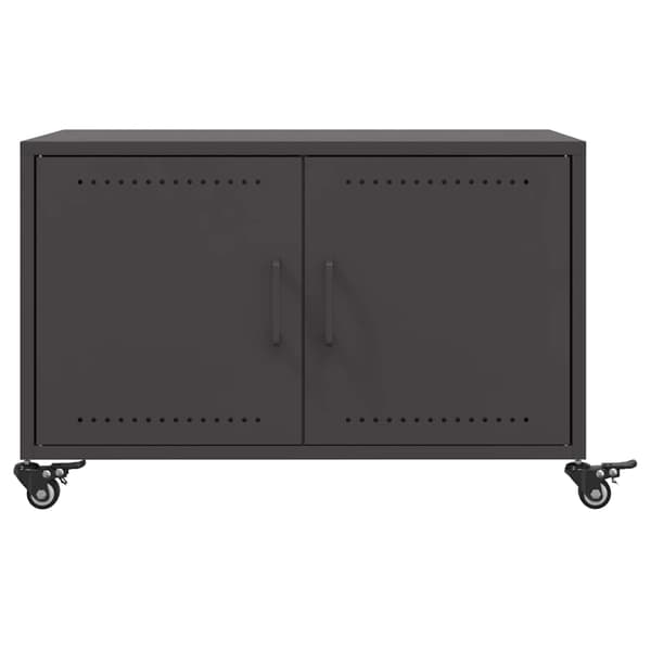 vidaXL sofabord, sort, 68x50x43,5 cm, stål