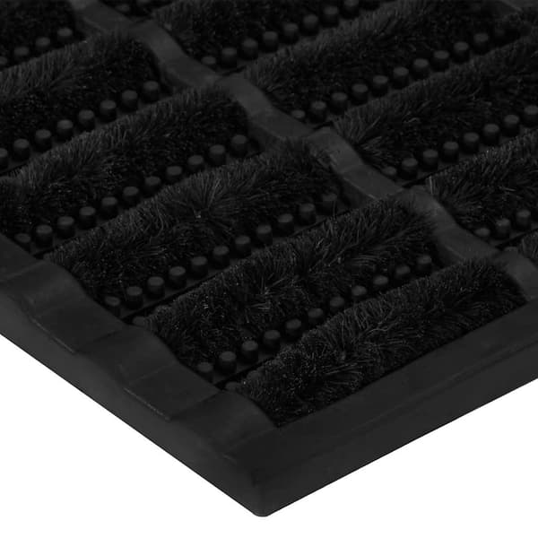 vidaXL dørmåtte, rektangulær, 45x75 cm, gummi og kokosfiber