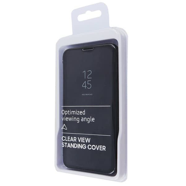 Samsung Galaxy A72 5G Clear View-cover, sort